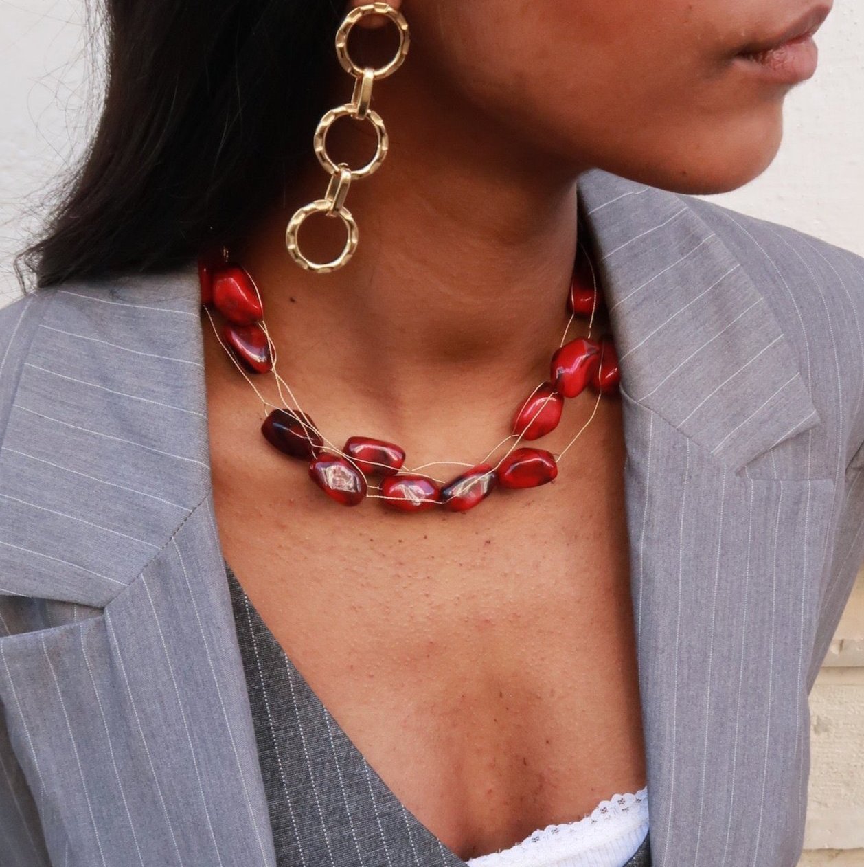 Collar Praga Rojo